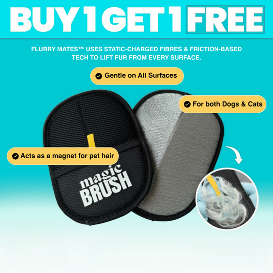 Flurry Mates™ - Pet Hair Removal Gloves Buy 1 Get 1 Free